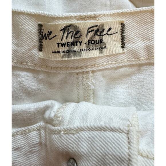 NWT We the Free Raw Hem Denim Jean Skirt Size 24 (free people bohemian boho) - Picture 4 of 5